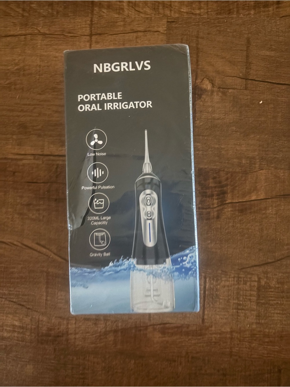 Portable Oral Irrigator in Black - Cordless Water Flosser